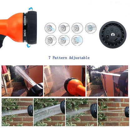 Garden Hose Nozzle Hand Sprayer 7 Pattern High Pressure Watering Nozzles Spray Gun
