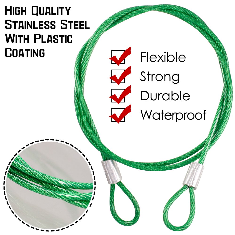 DanziX TSA Approved Lock and 4 Colors Stainless Steel Safety Tether，3-Dial Combination Travel Luggage Lock with Lanyard Security Cable for Protect Your Different Sizes of Suitcase,Baggage-Deep Blue