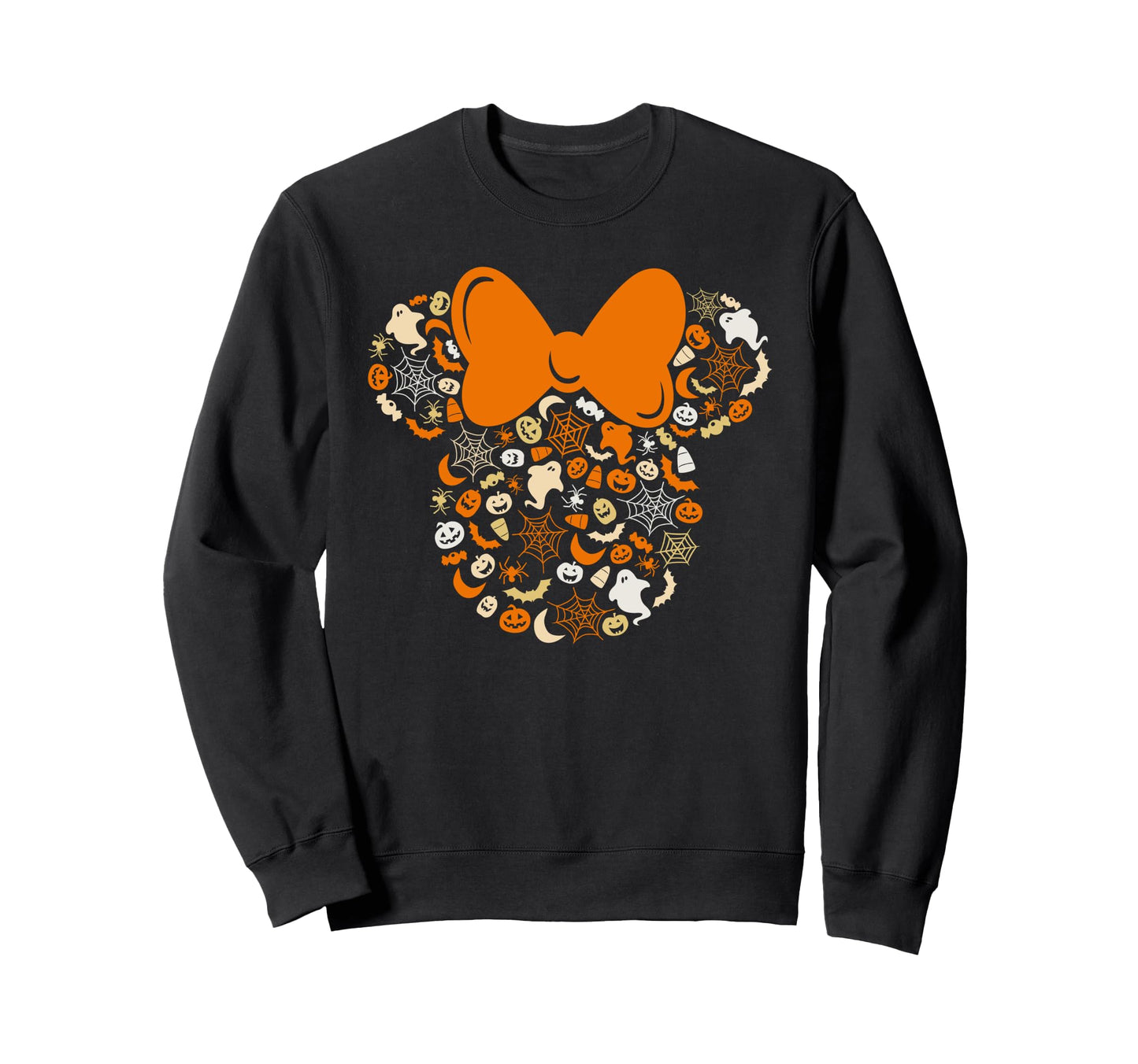 Disney Minnie Mouse Halloween Ghosts Pumpkins Spiders Sweatshirt