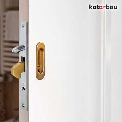 KOTARBAU® Hook Lock Sliding Gates 72/30 Mortise Lock Guide Pin Sliding Door Lock Hook Latch Lock Corrosion Resistant Strike Plate Entrance Gate