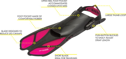 Cressi Bonete, Translucent Pink, L/XL