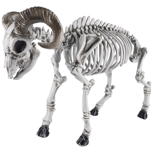 DR.DUDU Goat Skeletons Halloween Decorations – 26 Inch Long Life Size Skeleton Animals for Outdoor, Yard, Lawn Decor - Realistic Farm Skeleton Goat Party Props Scary Halloween Décor