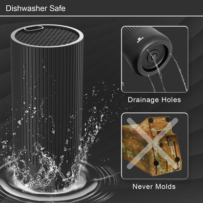 Knife Set, Brewin Kitchen Knife Set, Knives Set for Kitchen, Universal Knife Block, Utility Knife Block Set, New Home Essentials, Apartment Essentials, Dishwasher Safe