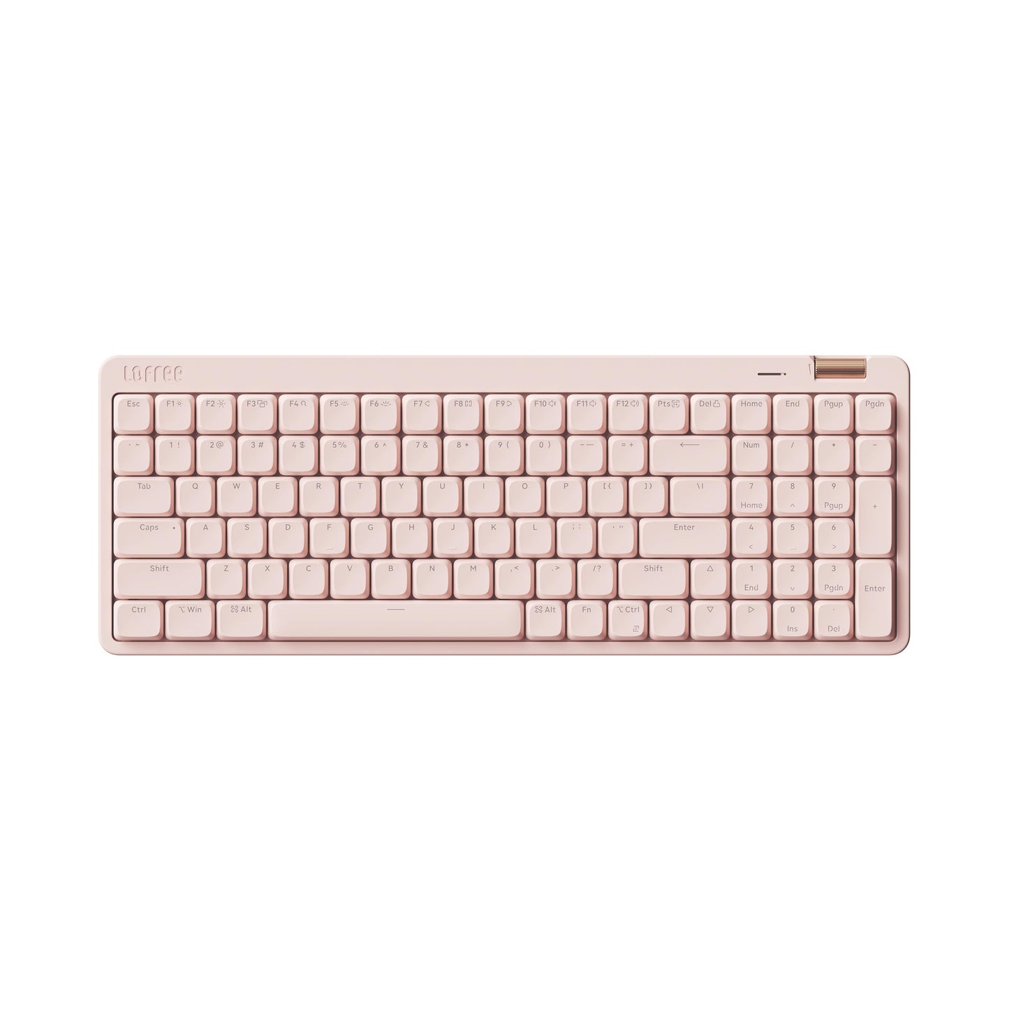 Flow Lite 100 Keys Low Profile Mechanical Keyboard, Swappable Rechargeable Wireless Keyboard with 2.4G Receiver, Bluetooth and Wired Connection for Windows, Mac/Specter Linear Switches (Flamingo)