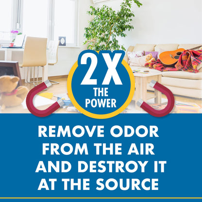 Gonzo Natural Magic Odor Air-Magnet with Activated Charcoal - 14 Ounce (2 Pack) - Odor Eliminator for Car Closet Bathroom and Pet Area Captures and Absorbs Smoke Odors