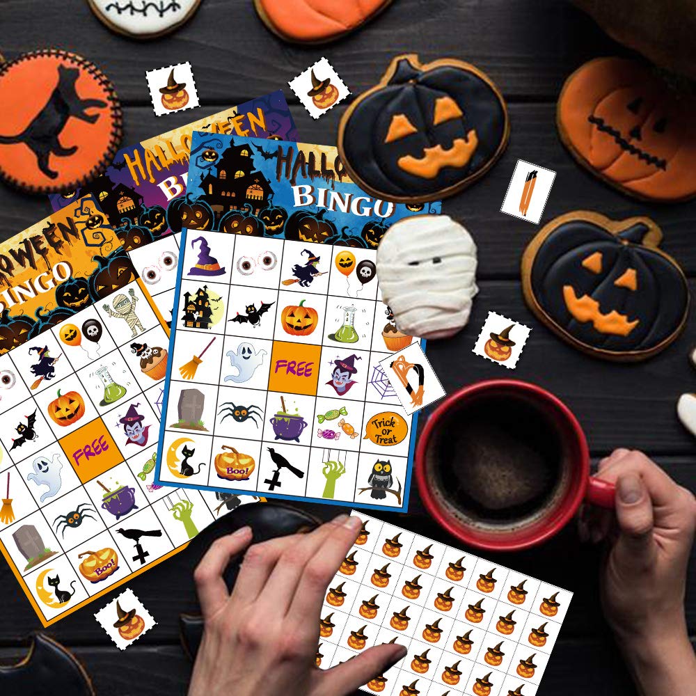 Halloween Bingo Game Party Supplies For Kids 24 Player
