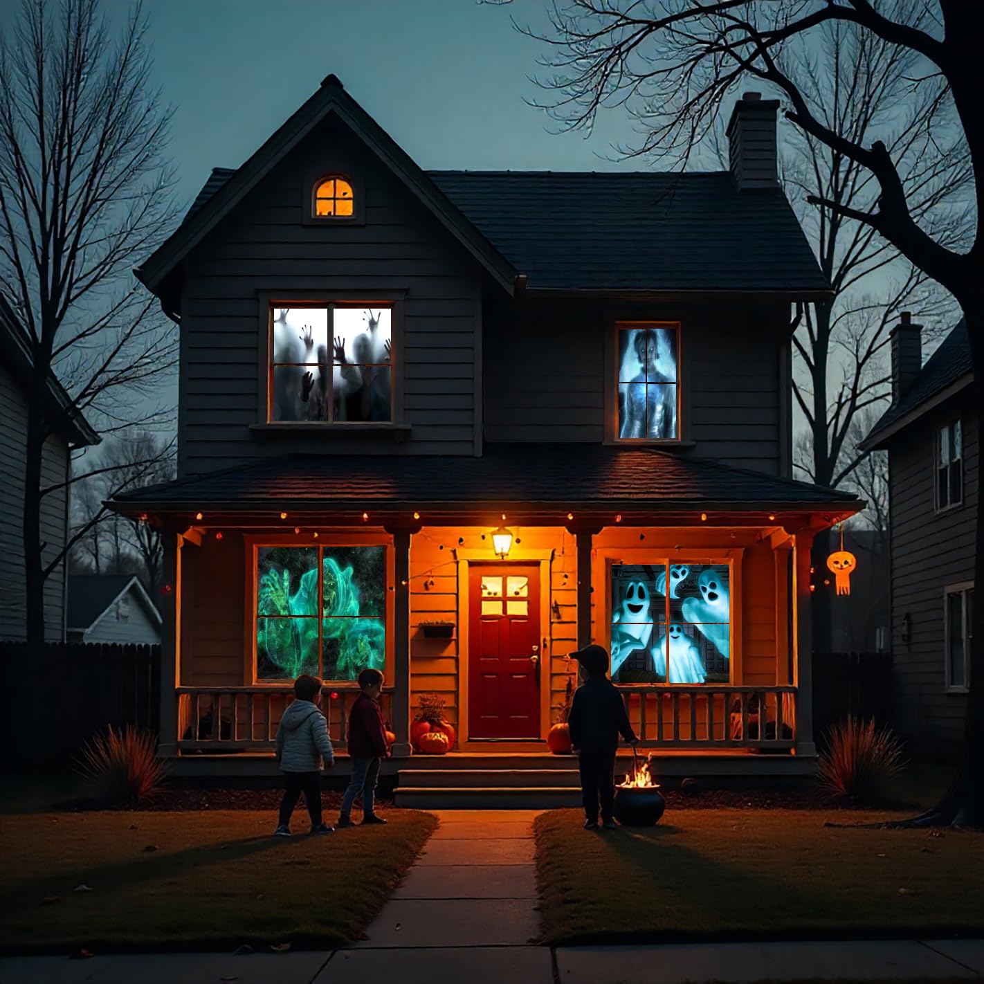 (40" x 60" White) Rear Projection Screen with Mounting Hardware for Projecting Halloween Videos