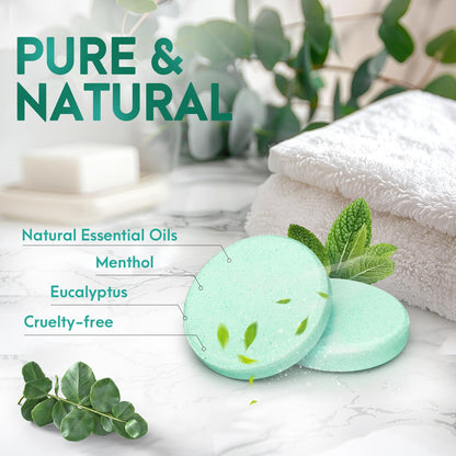 Eucalyptus Shower Steamers Aromatherapy: Eletorot 6 Pack Shower Bombs, Halloween Boo Basket Stuffers for Him, Christmas Stocking Stuffers for Men, Stress Relief Self Care Birthday Gift for Mens Dad