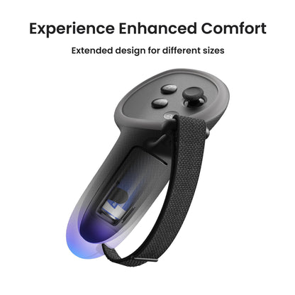 KIWI design Upgraded Controller Grips Protector Compatible with Oculus/Meta Quest 3/3S, Non-Slip Handle Cover with Battery Opening, Accessories Made for Meta