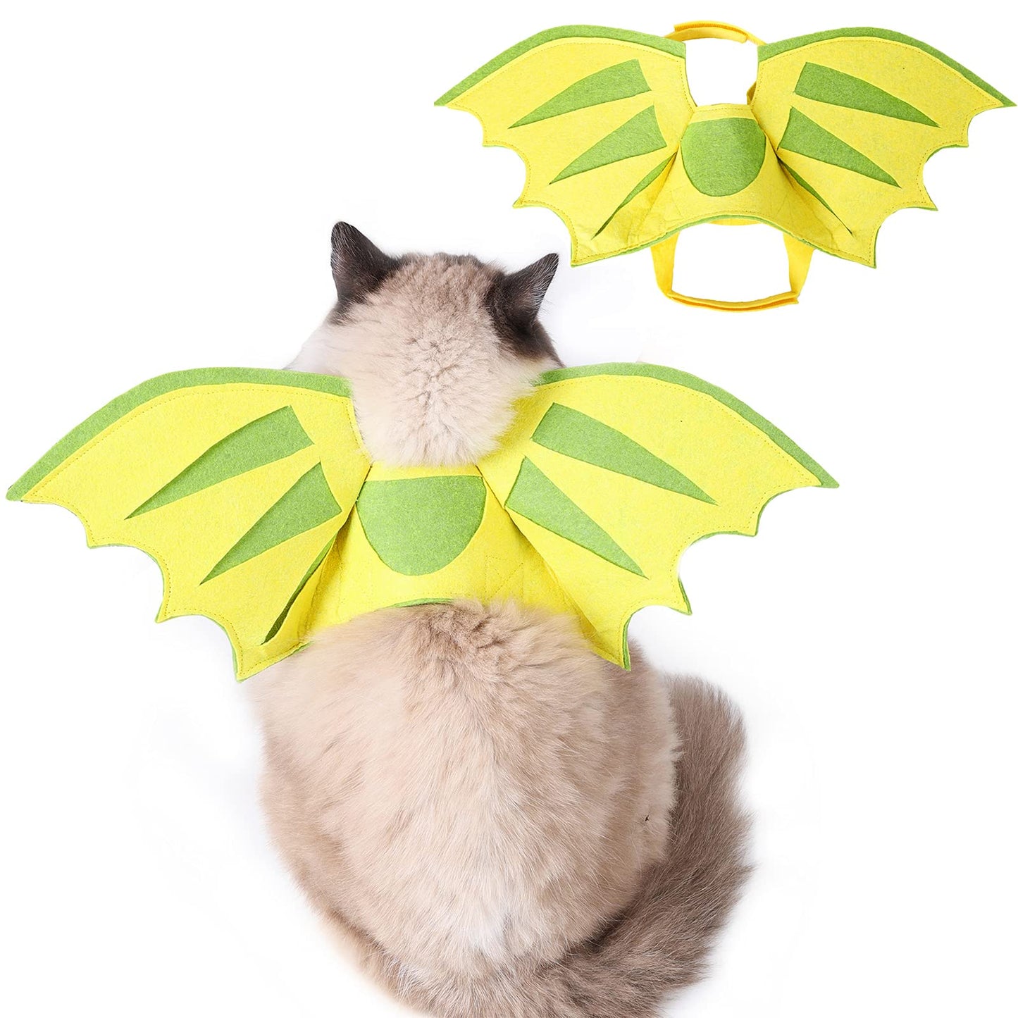 Dragon Wings for Dogs Cats, Dog Halloween Costumes- Funny Pet Dog Costume Wings for Party, Dinosaur Theme Wings Christmas Cosplay Cat Small Medium Puppy Photo Props Dress up Accessories