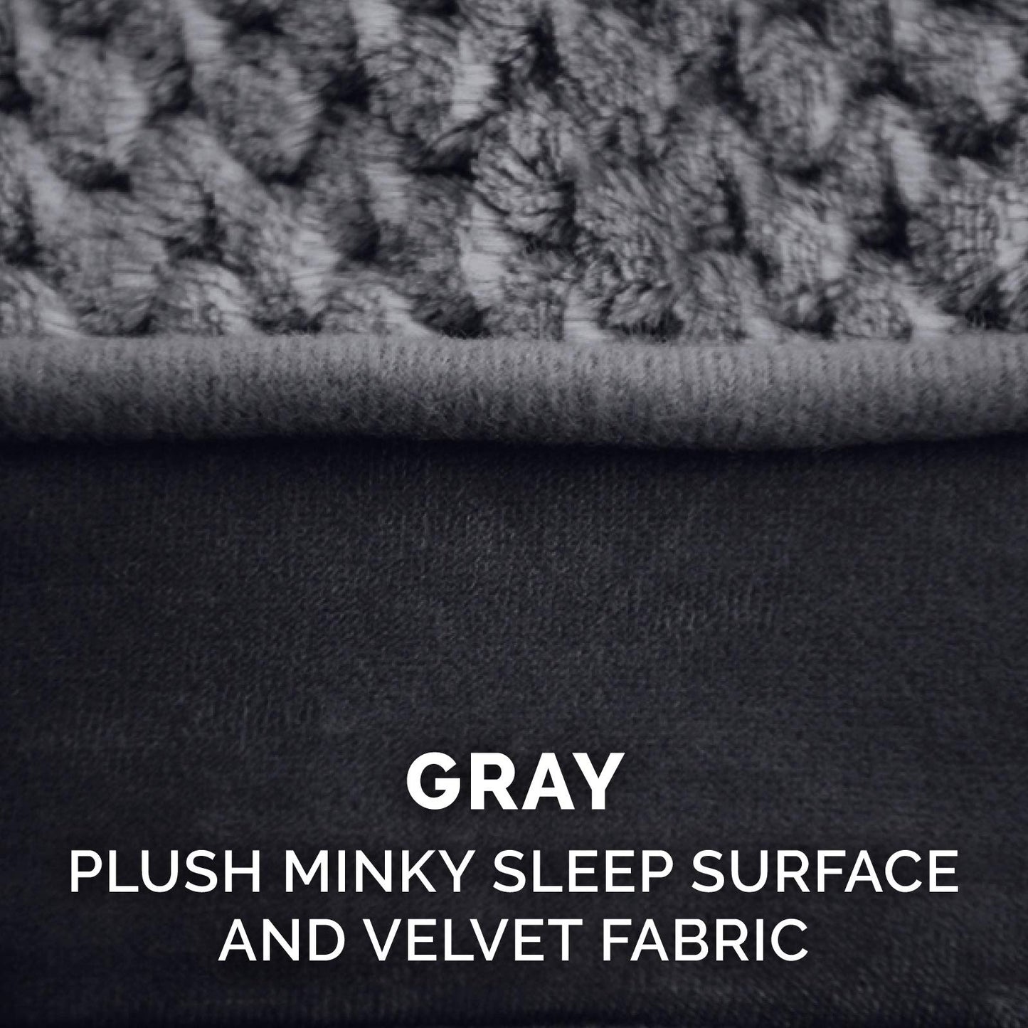 Furhaven Pet Dog Bed - Cooling Gel Foam Minky Plush and Velvet Ergonomic Luxe Lounger Cradle Mattress Contour Pet Bed with Removable Cover for Dogs and Cats, Gray, Large