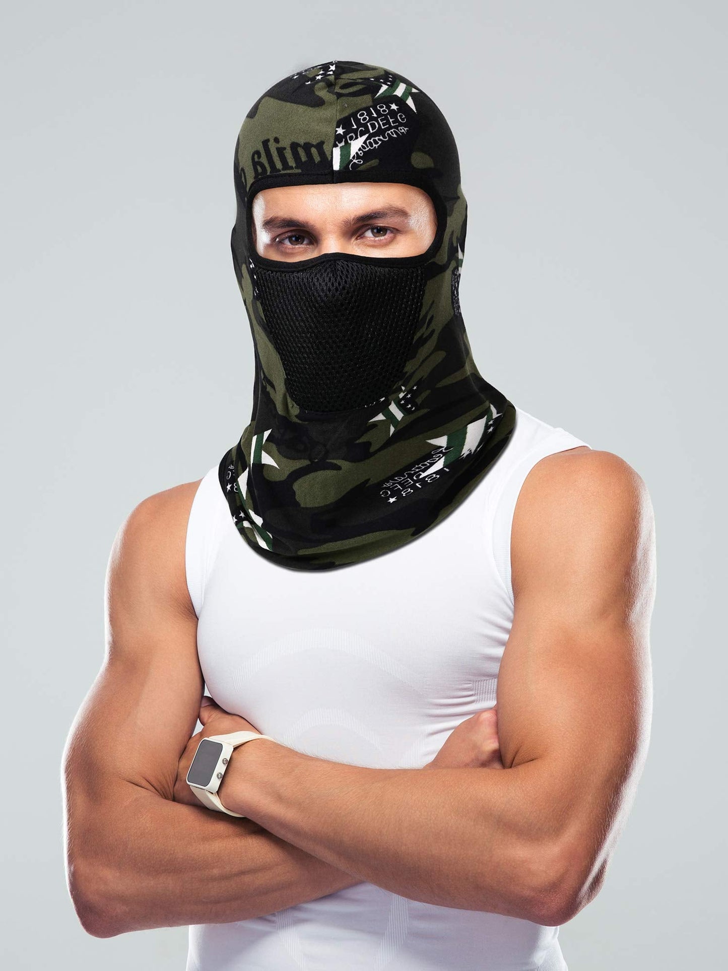 3 Pieces Camo Face Mask Balaclava Ski Mask Breathable Sun Protection Windproof for Men Motorcycle Outdoor Hunting(Mixed Camouflage, Camouflage Blue, Camouflage Navy Green)