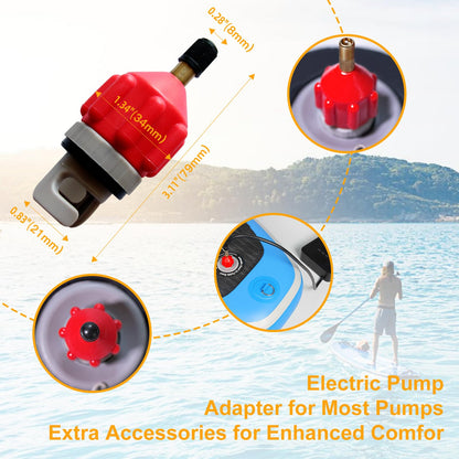 Freein Inflatable Stand Up Paddle Board ，Capacity 2-in-1 SUP/Kayak with Adjustable Seat ，Electric Pump Adapter ，Non-Slip Diamond Deck & Travel Backpack ，for Adults/Fishing/Yoga (Aqua, 11')