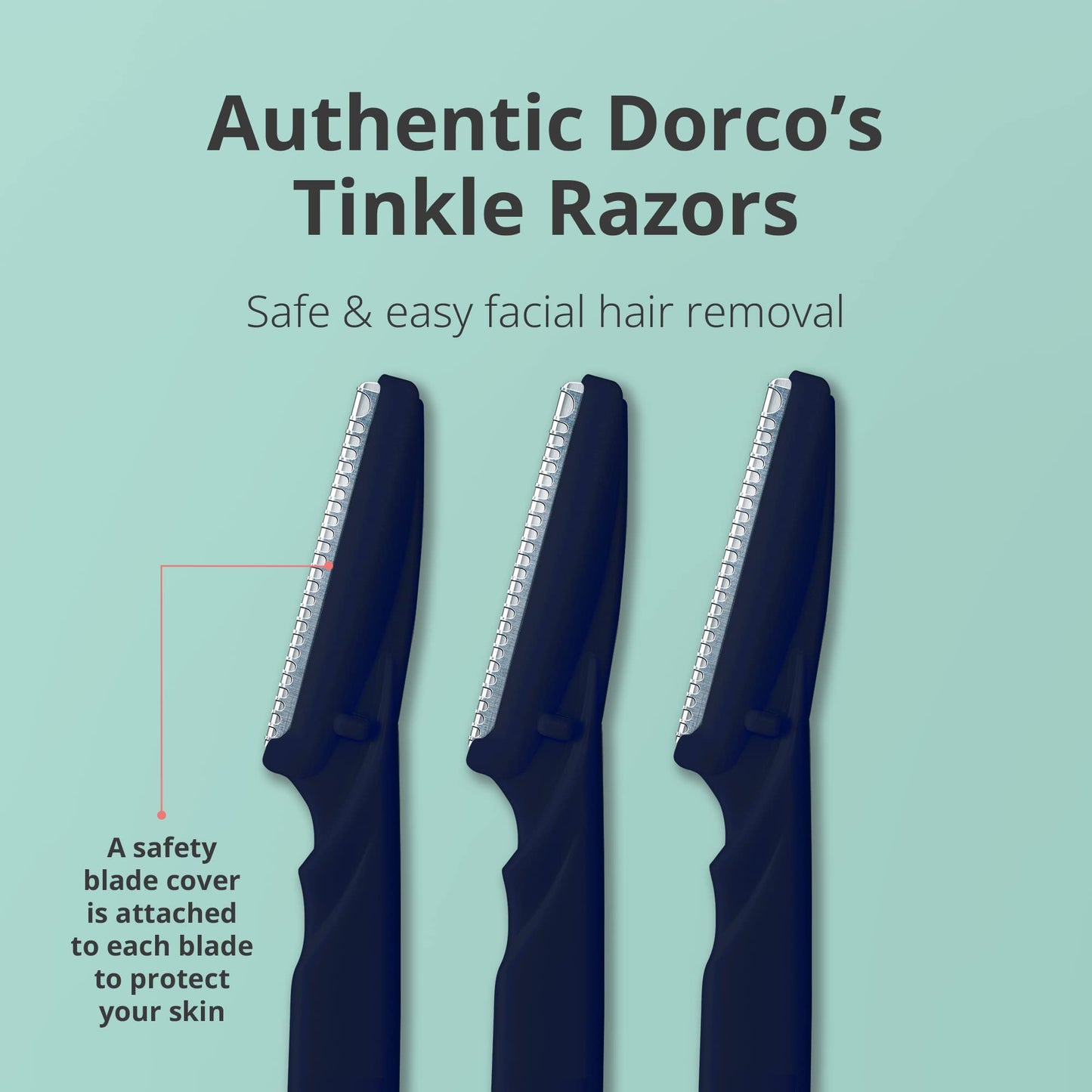 DORCO Line-Up Razor for Men - Ultimate Grooming Tool for Mustache & Beard (2 Pack)