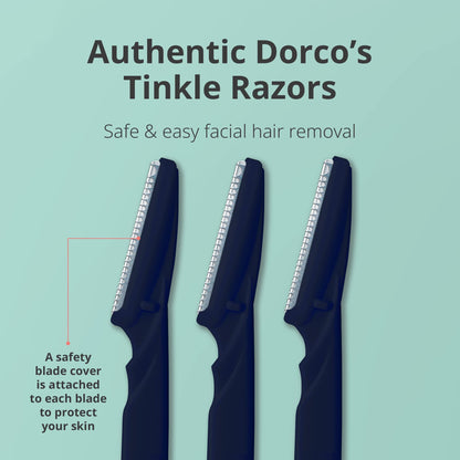 DORCO Line-Up Razor for Men - Ultimate Grooming Tool for Mustache & Beard (2 Pack)