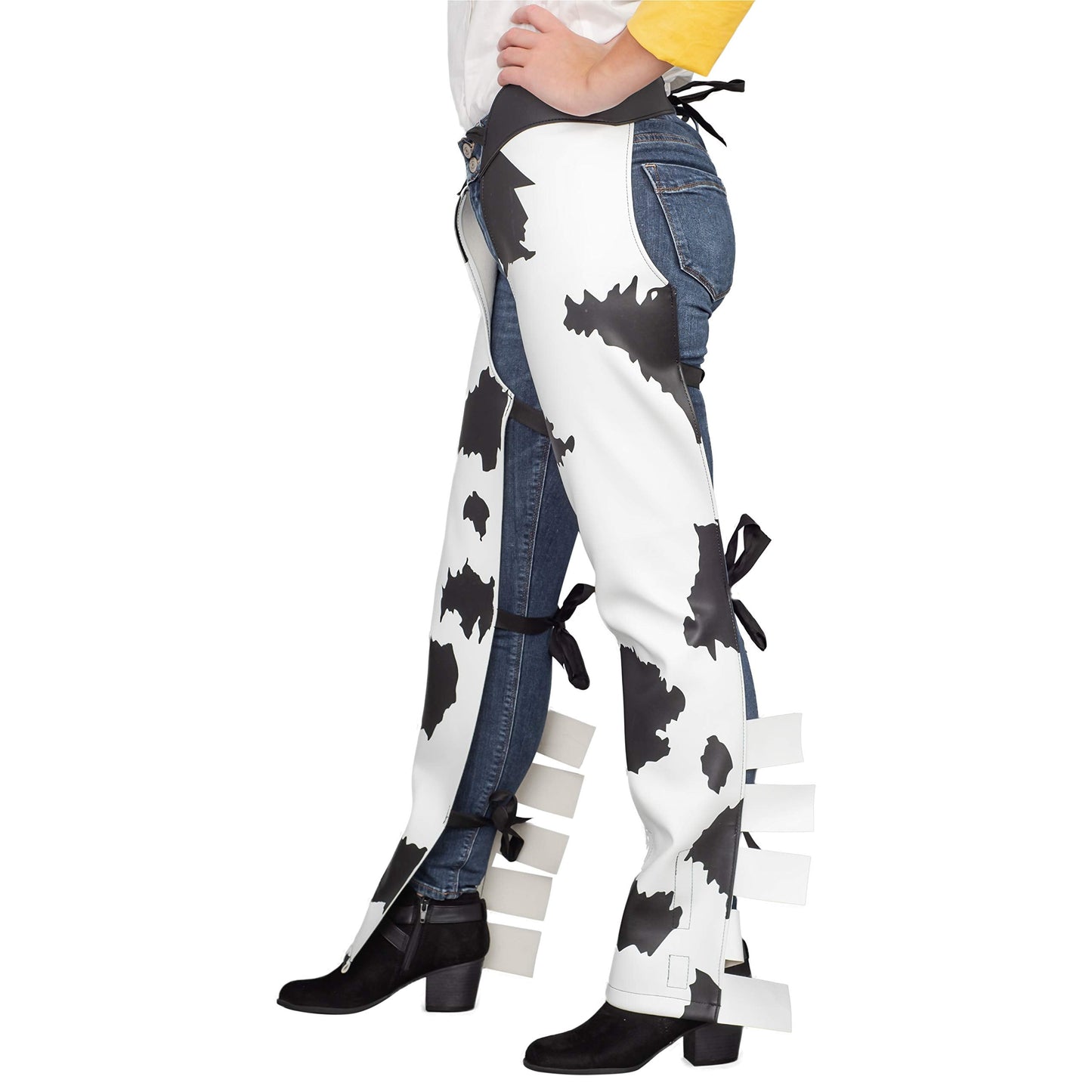 Costume Agent Jessie Cowboy Cowgirl Chaps Halloween & Cosplay Costume Accessory for Adults - White