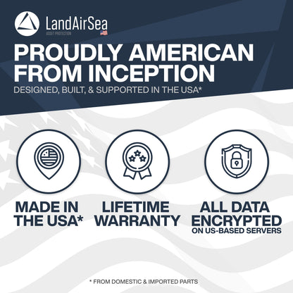 LandAirSea 54 GPS Tracker - USA Manufactured, Waterproof Magnet Mount. Full Global Coverage. 4G LTE Real-Time Tracking for Vehicle, Asset, Fleet, Elderly and More. Subscription is Required.