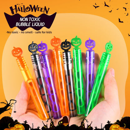 60 Pack Halloween Bubble Wands, Mini Bubble Toys for Halloween Party Favors, Novelty Supplies, Halloween Toys for Girls Boys Kids Classroom Rewards Gifts