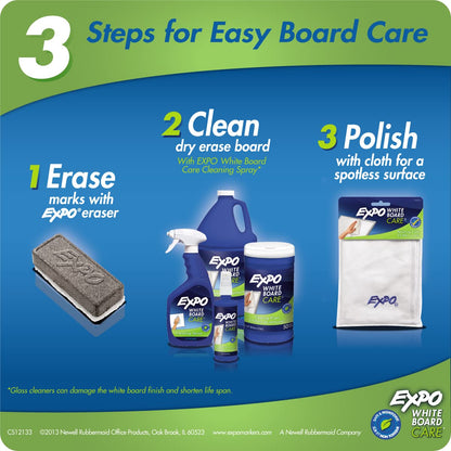 EXPO Dry Erase Soft Pile Block Whiteboard Eraser 5-1/8 in. x 1-1/2 in.