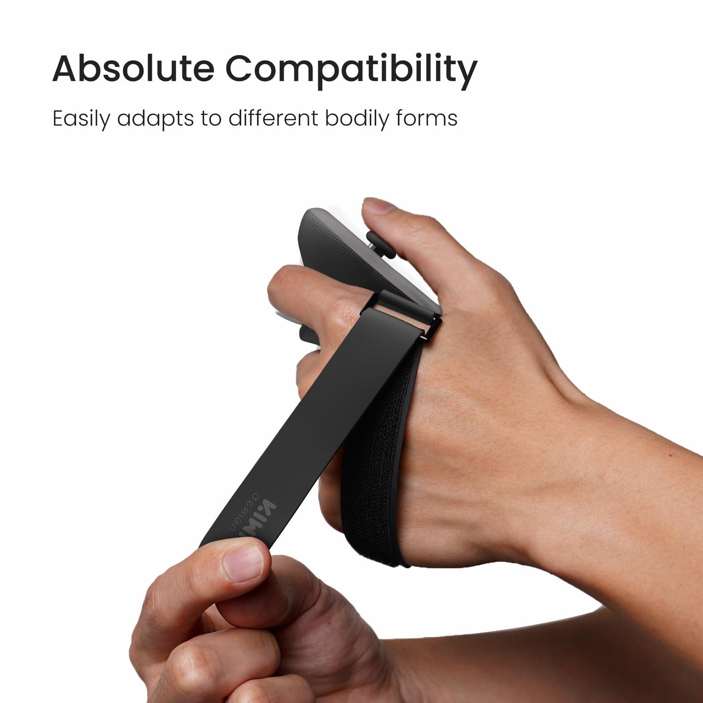 KIWI design Upgraded Comfort Controller Grips Compatible with Oculus/Meta Quest 3/3S Accessories, Hand Straps with Battery Opening