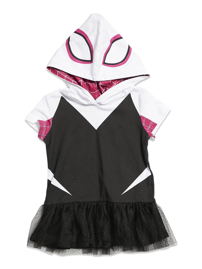 Spider-Man Spider-Gwen Ghost Spider Little Girls Cosplay T-Shirt and Leggings 6