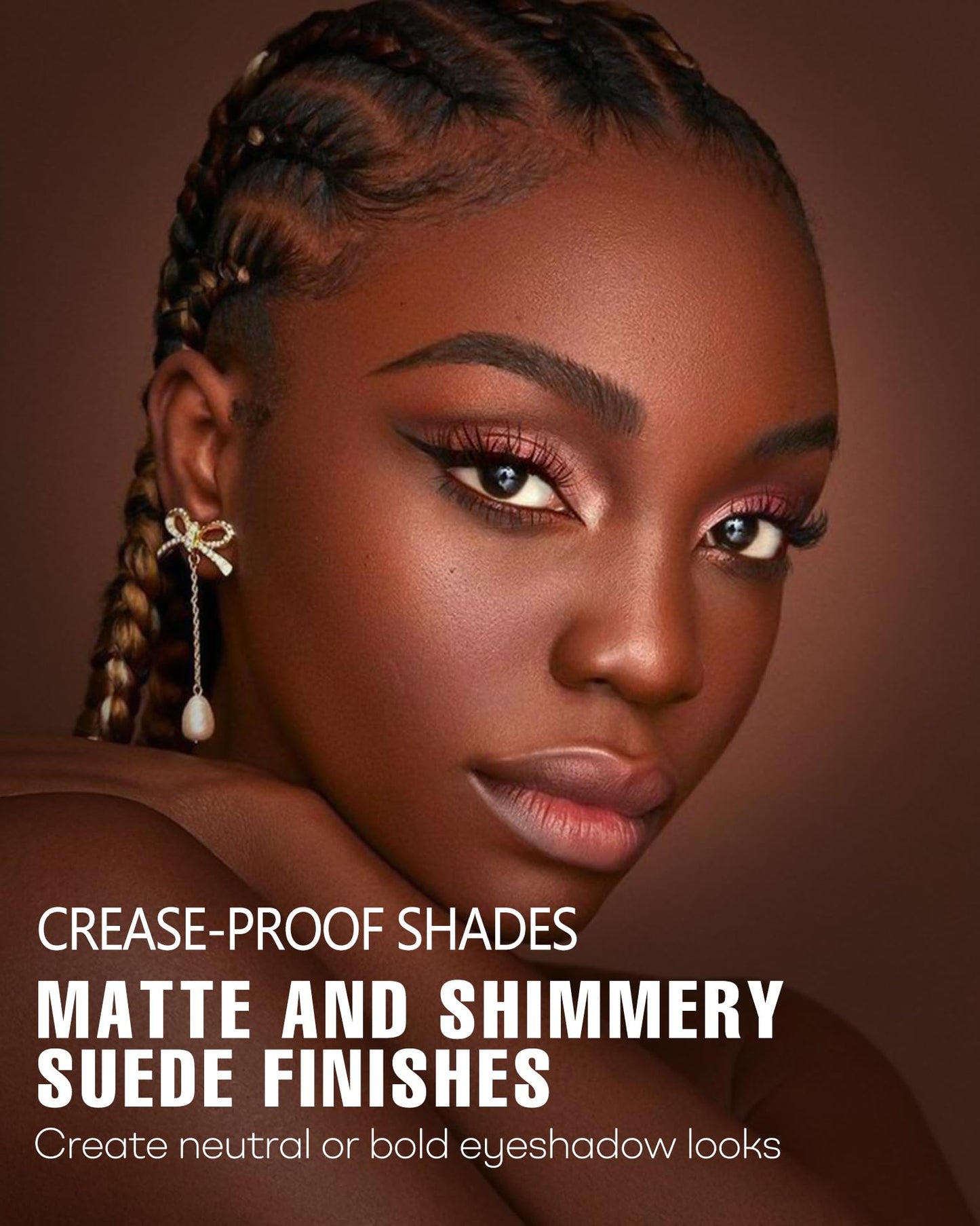 HOOMUSS Black Smoky Eye Shadow Palette 8Color Dark Grey Smokey Eyeshadow for Goth Makeup Black Silver White Gray Shade for Halloween (BlackS)