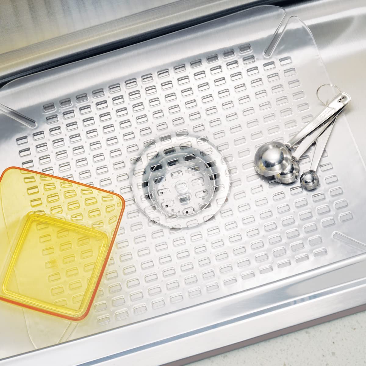 InterDesign Basic Sink Mat, Large Size, Clear