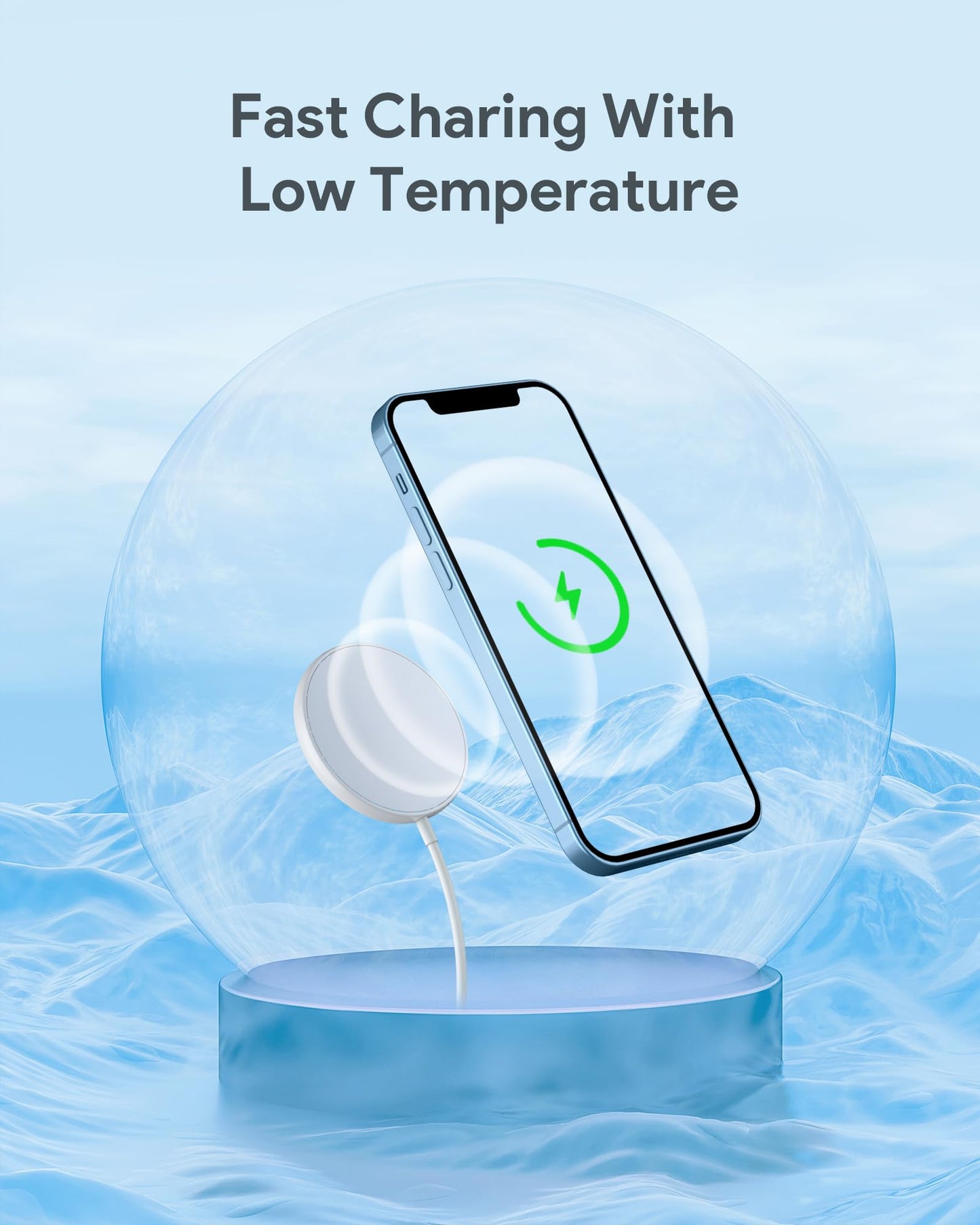 COKOEYE Magnetic Wireless Charger 2-Pack for iPhone Wireless Charger Pad, Max Fast for Magsafe Phone Adapter for iPhone 16/16 Plus/16 Pro/16 Pro Max/15/15 Pro/15 Plus/ 14/13 Series/AirPods Pro 2