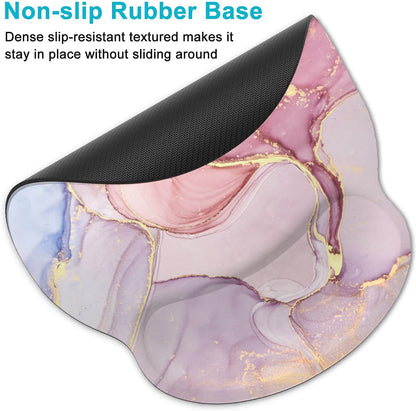 LATEEFAH Mouse Pad with Wrist Rest, 3-in-1 Gaming Mouse Pad, Keyboard Wrist Rest, Ergonomic Memory Foam Mousepad with Wrist Support for Computer Keyboard