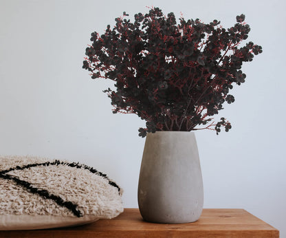 Hananona 10 Pcs Babys Breath Artificial Flowers Black Fake Silk Flowers for Halloween Home Decor Floral Arrangement Table Centerpieces (10, Black)