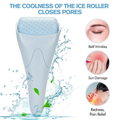 Fronnor Ice Roller for Face,Eyes,Women Gifts Idea,Therapeutic Cooling to Tighten Brighten Complexion and Reduce Wrinkles,Massager Under Eye Puffiness,Migraine and Pain Relidf (Haze Blue)