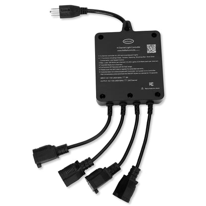 4 Channel Light Controller for Holiday Lights, Christmas Lights, Outdoor Decorations. Create Dazzling Light Displays with Multiple Functions, Chasing, Twinkle, Shooting Star, Stacking, Sparkle etc.