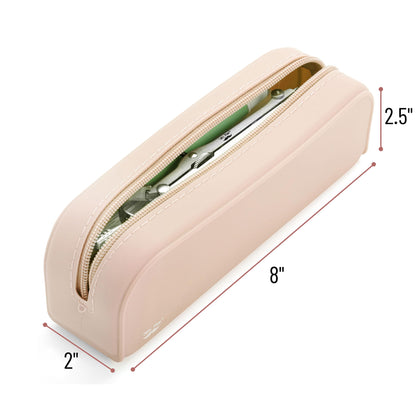 Mr. Pen- Silicone Pencil Case, Malibu Dune Color, Aesthetic Pencil Bag for Women, Makeup Pouch