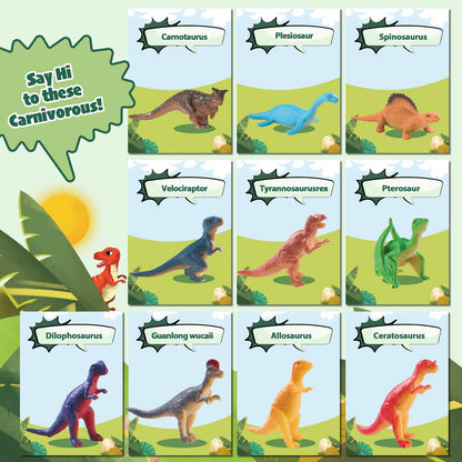 JuraFizz Dinosaur Bath Bombs for Kids with Surprise Inside, 20 Pack Natural Dino Egg Bath Bombs with Exclusive Carnivorous & Herbivorous Dinosaur Toys, Birthday Party Favors for Boys, Girls