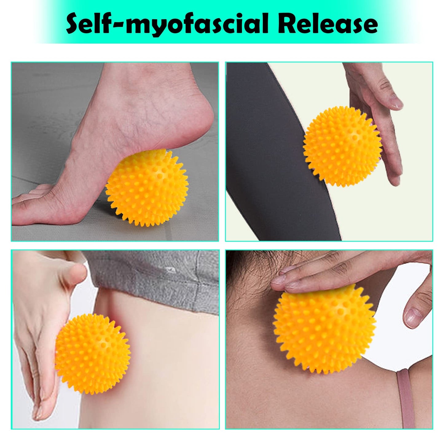 EliaValth Plantar Fasciitis Relief, Foot Roller & Massager for Plantar Fasciitis, Neuropathy & Reflexology - 2 Foot Massage Roller & Ball (Green, Large)