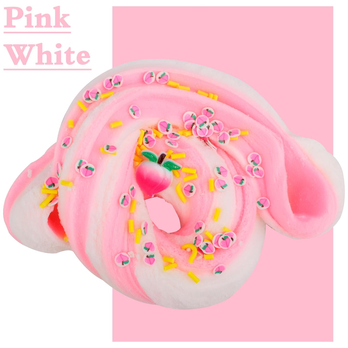 2 Pack Cloud Slime Kit with Blue Cake and Pink Charms, Scented DIY Slime Supplies for Girls and Boys, Stress Relief Toy for Kids Education, Party Favor, Gift and Birthday