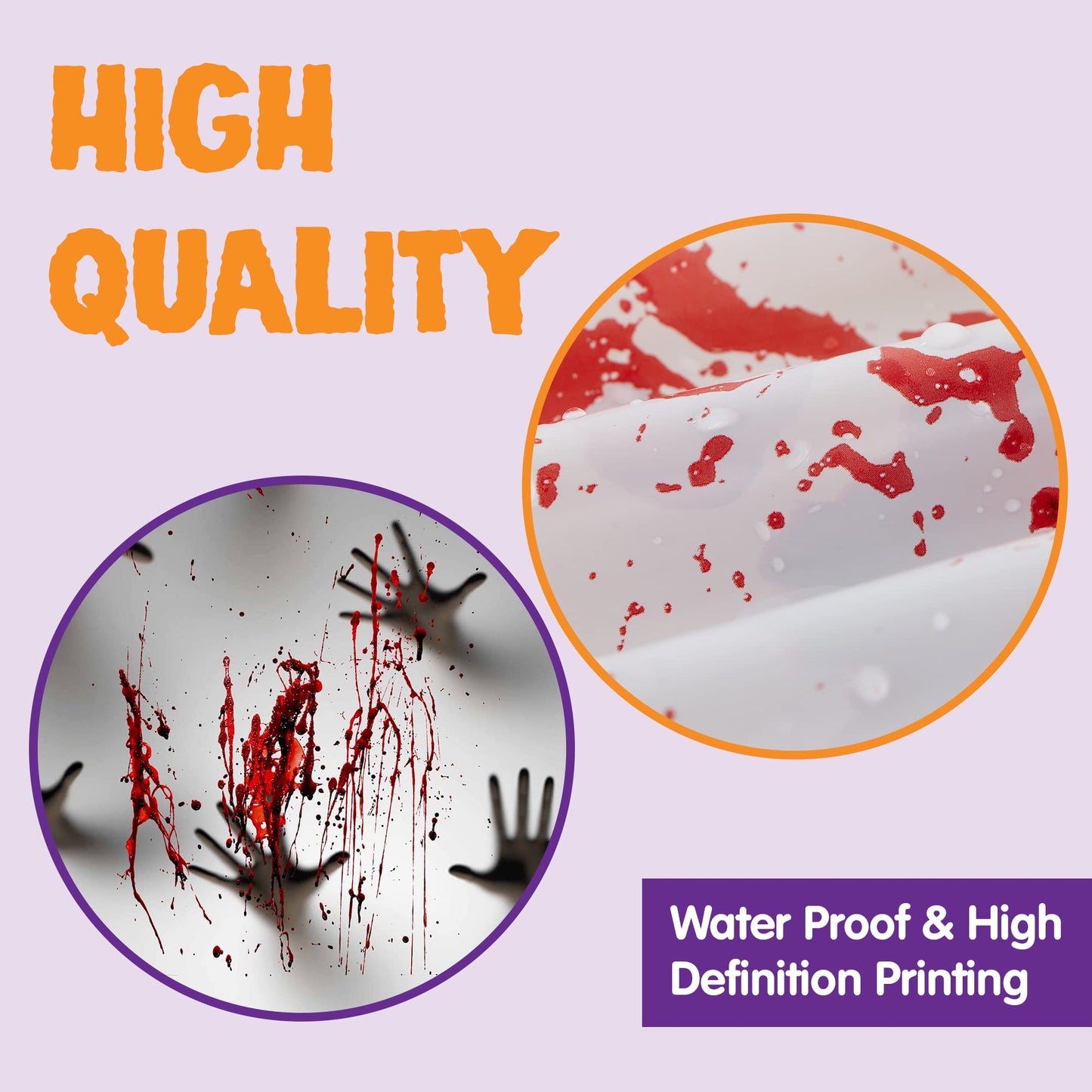 JOYIN 3 Pcs 30”x72” Door Covers Halloween Decorations Indoor, Haunted House Stickers Party Supplies Favors Home Decor Garage Window Wall Zombie Hands