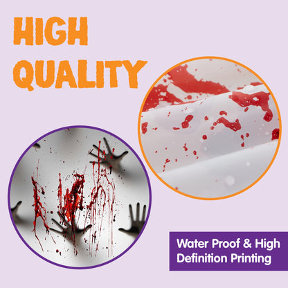 JOYIN 3 Pcs 30”x72” Door Covers Halloween Decorations Indoor, Haunted House Stickers Party Supplies Favors Home Decor Garage Window Wall Zombie Hands