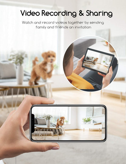 faroro Dog Camera with Treat Dispenser, 2.4G and 5G WiFi Pet Camera with Two Way Audio and 1080P Full HD Night Vision for Treat Tossing and Monitoring Your Pet Remotely