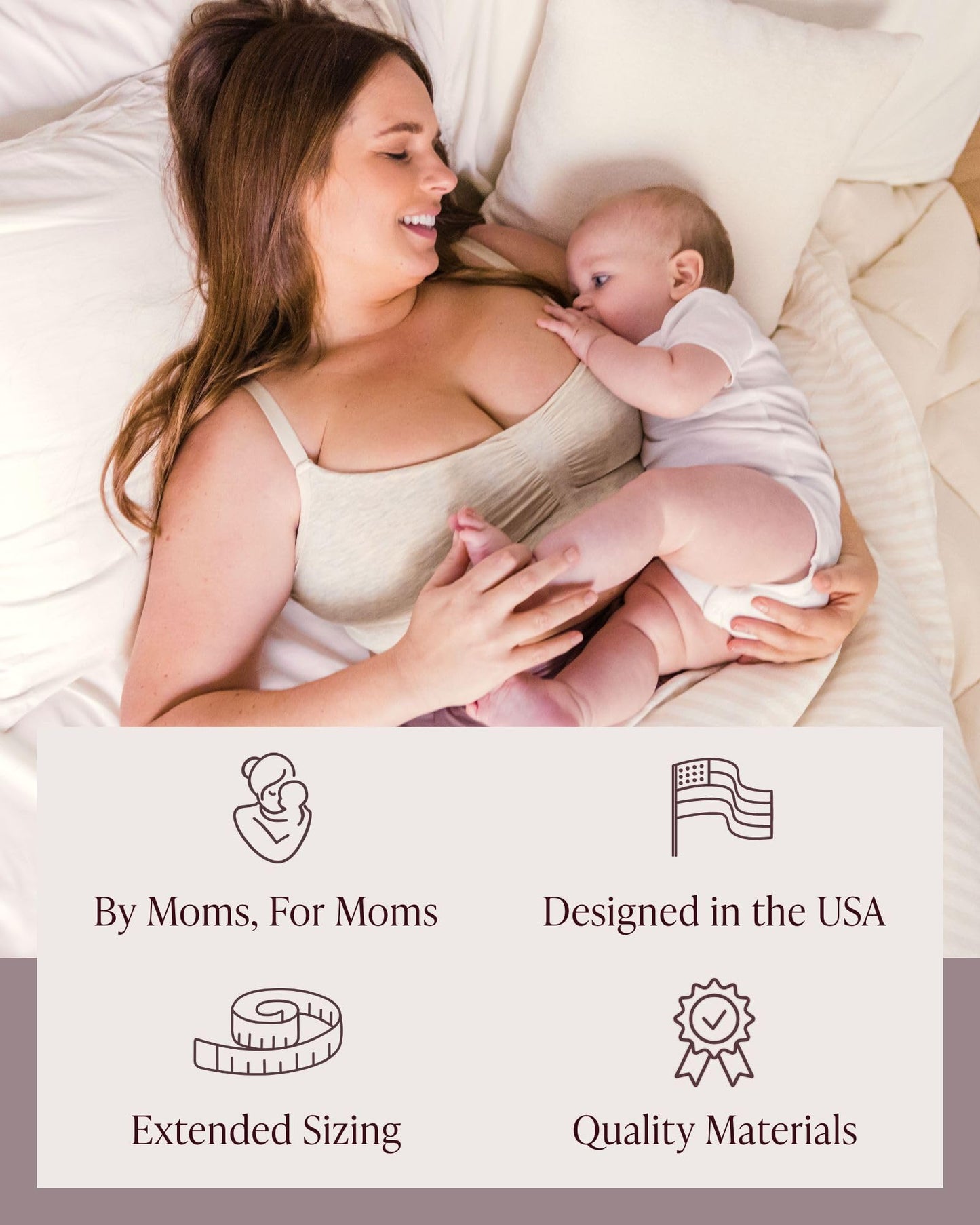 Kindred Bravely Sublime Wireless Comfort Sleep Pumping Bra | Seamless Hands-Free Pumping & Nursing Bra (Oatmeal Heather, Large)