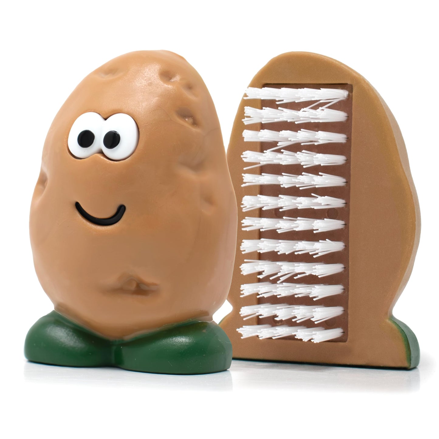 Joie Spud Dude Potato Brush, Vegetable and Fruit Scrubber, Produce Cleaner, Cute Kitchen Gadget, Dishwasher Safe