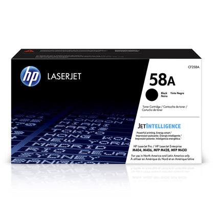 HP 58A Black Toner Cartridge | Works with HP LaserJet Enterprise M406 Series, MFP M430 Series, Pro M404 Series, M428 Series | CF258A