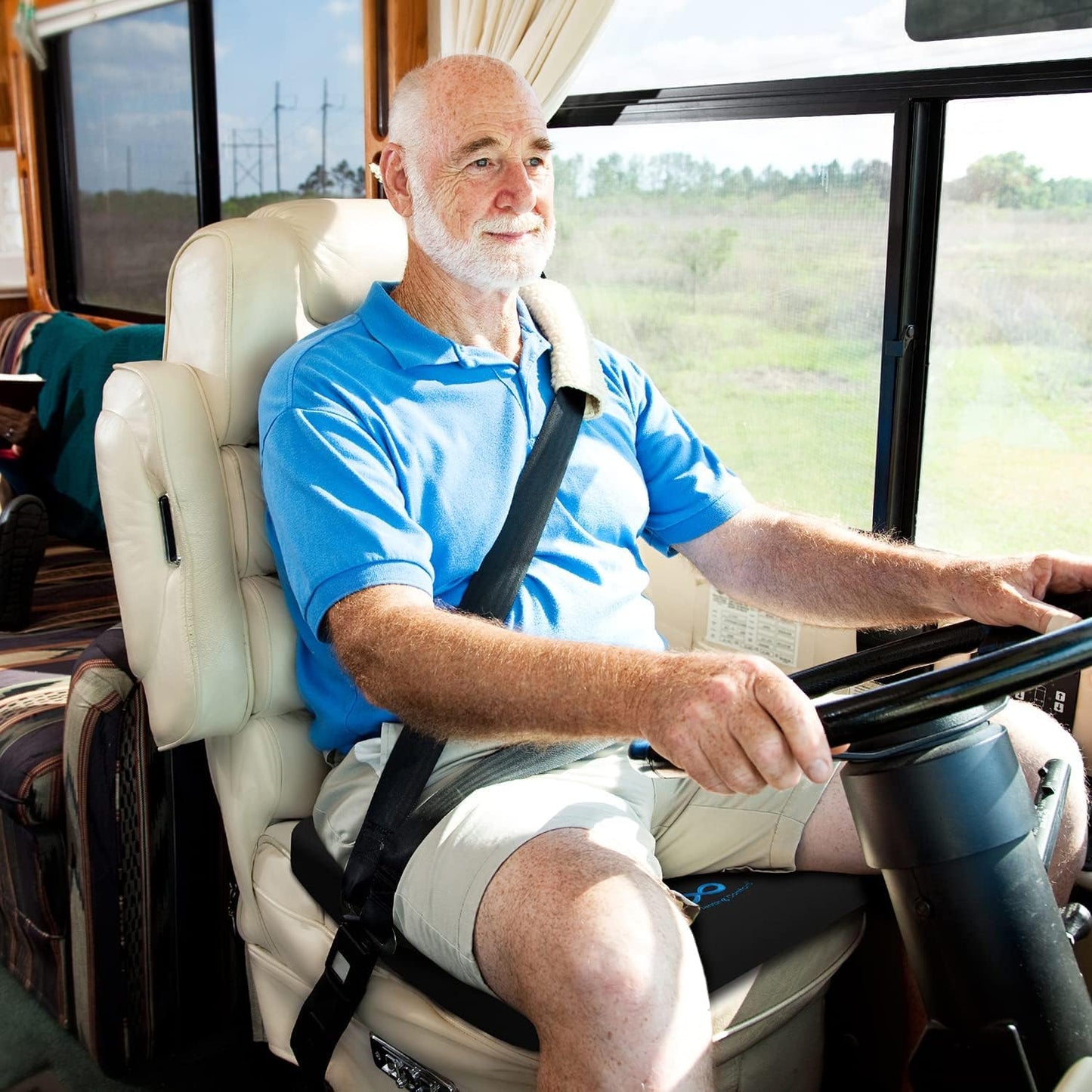 Everlasting Comfort Gel Memory Foam Wheelchair Cushions for Pressure Relief - Ventilated and Soft Wheel Chair Cushion Pad for Seniors and Adults - Non-Slip, Removable Cover - Wheelchair Accessories