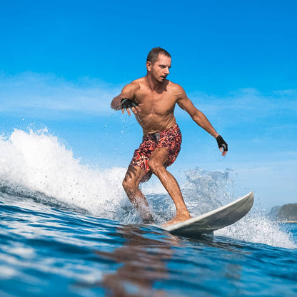 FitsT4 Sports Half Finger Padded Palm Gloves for Diving, Sailing, Jet Skiing, Stand-UP Boarding, Kayaking and Water Skiing, Suitable for Men&Women&Youth Gray M