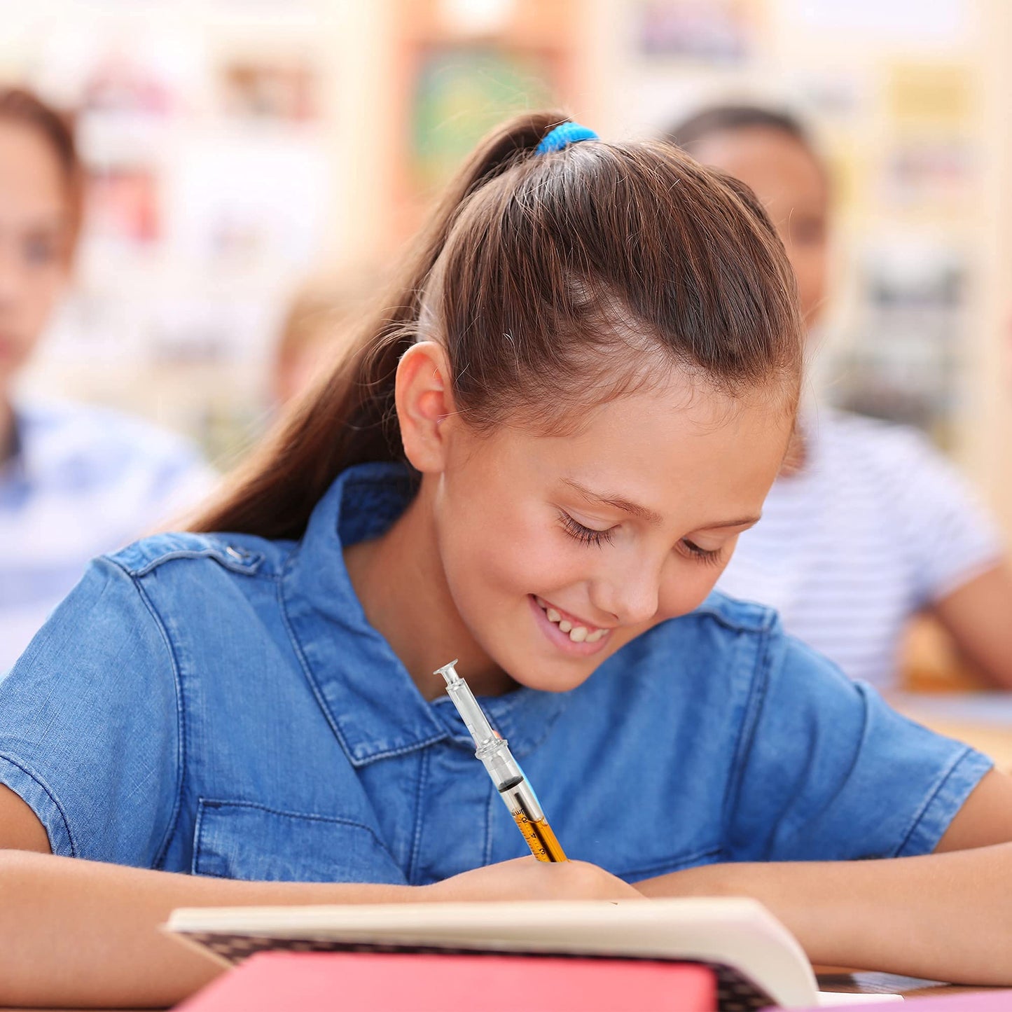 JOYIN 36pk Retractable- Syringe Pens Bulk Party Favors Fun Nurse Pens, Multi Color Novelty Nursing School Supplies, Halloween Party Favors