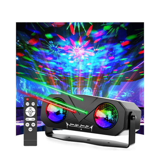 Disco Ball Light,Party Disco Dj Strobe Ocean Star Projector Dance Light Sound Activated with Remote Control Stage Rave for Parties Club Bar Birthday Wedding KTV Christmas Halloween Dancing Décor