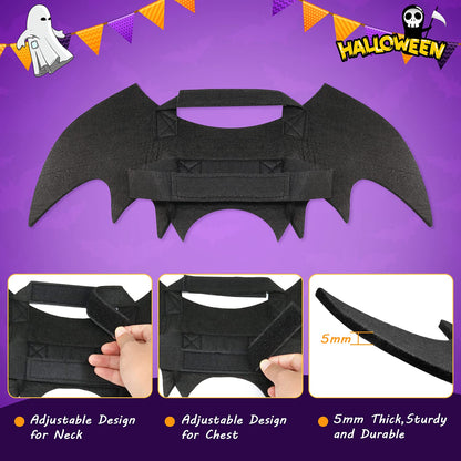 Rypet Dog Bat Costume - Halloween Pet Costume Bat Wings Cosplay Dog Costume Cat Costumes for Party L