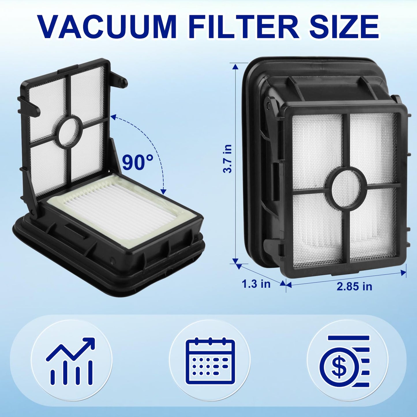 Lemige 3 Pack Multi-Surface Pet Brush Rolls 2788 and 3 Pack Vacuum Filters 1866 for Bissell CrossWave Max 2554 2590 2593 2596 for HydroSteam 35151 3515 35152 3513 3518 Vacuums, Part 1618641 & 1608684