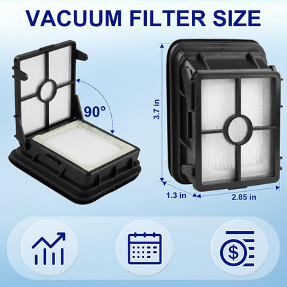 Lemige 3 Pack Multi-Surface Pet Brush Rolls 2788 and 3 Pack Vacuum Filters 1866 for Bissell CrossWave Max 2554 2590 2593 2596 for HydroSteam 35151 3515 35152 3513 3518 Vacuums, Part 1618641 & 1608684