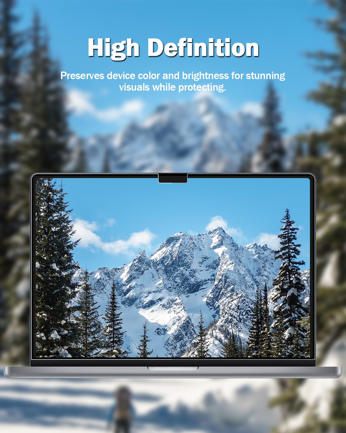 F FORITO 2-Pack Anti Blue Light Matte Screen Protector Compatible with MacBook Air 13.6 inch (2022-2025, M2, M3, M4), Eye Protection Blue Light Blocking & Anti Glare Laptop Screen Protector